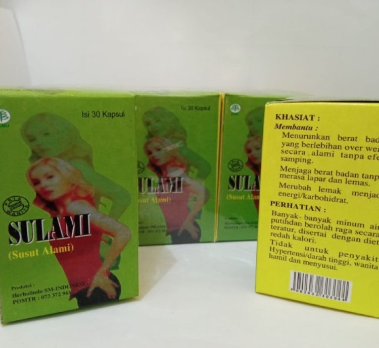 Sulami Capsule Natural Body Slimmingg 100 Originals 5 Box