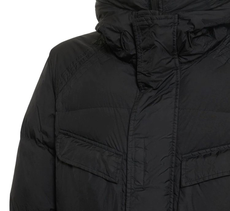 Stone Island Garment Dyed Crinkle Nylon Down Jacket