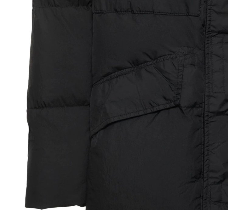 Stone Island Garment Dyed Crinkle Nylon Down Jacket