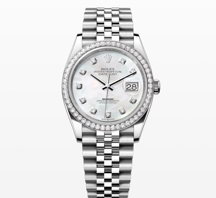 Rolex Datejust 36 2024 Datejust 36 Steel Jubilee Bracelet Factory Mop Diamond Dial Unworn Full Set 126284rbr