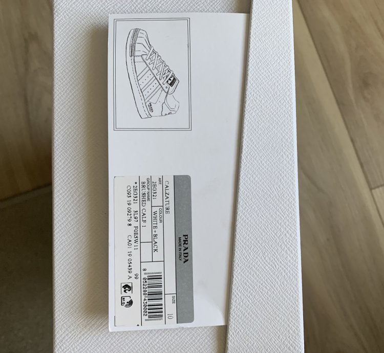 Prada Adidas White Black Superstar Sneakers