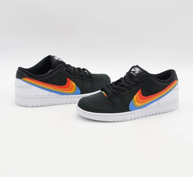 Dh7722-001 Polaroid Nike Sb Dunk Low Pro Qs Black White