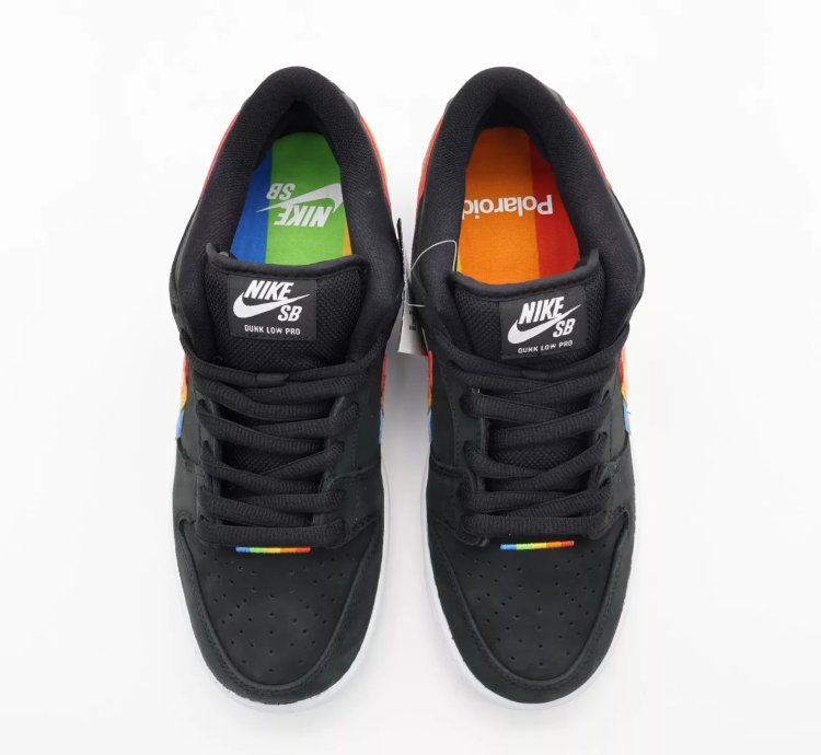 Dh7722-001 Polaroid Nike Sb Dunk Low Pro Qs Black White