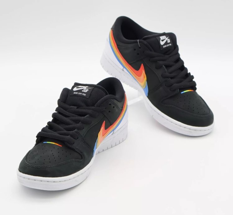 Dh7722-001 Polaroid Nike Sb Dunk Low Pro Qs Black White
