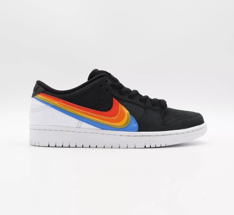 Dh7722-001 Polaroid Nike Sb Dunk Low Pro Qs Black White