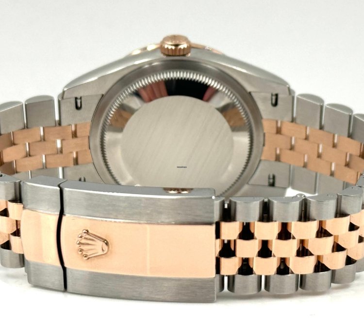Rolex Datejust 36 36mm Mother Of Pearl Mop Dial Diamond Bezel Two Tone Jubilee 126281rbr Unworn