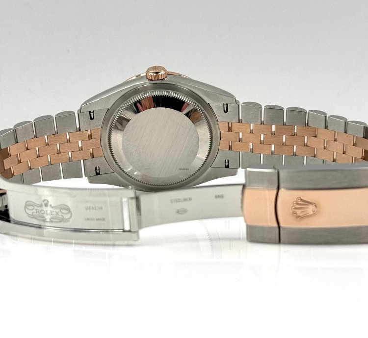 Rolex Datejust 36 36mm Mother Of Pearl Mop Dial Diamond Bezel Two Tone Jubilee 126281rbr Unworn