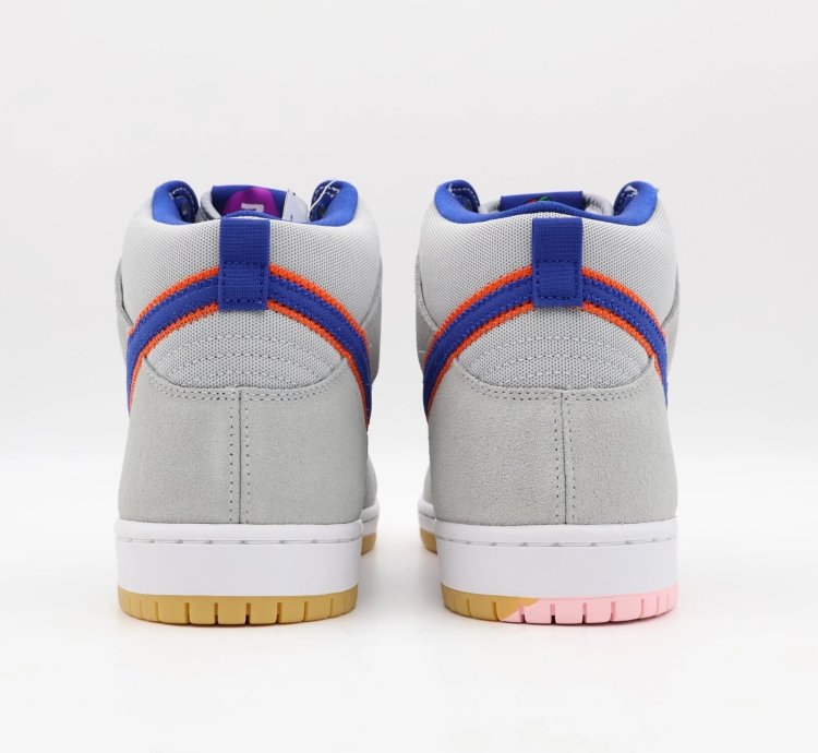 Dh7155-001 Nike Dunk High Sb New York Mets Rush Blue Orange Cloud Gray