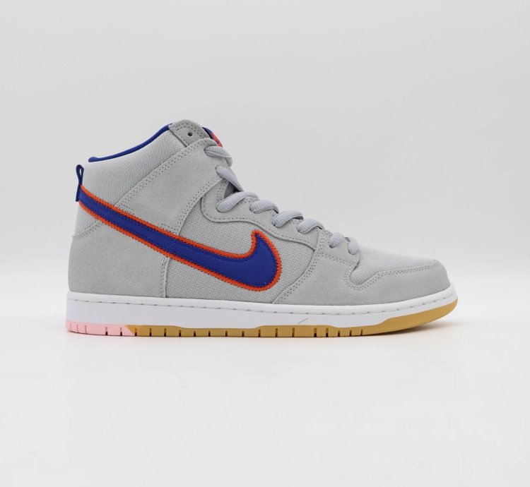 Dh7155-001 Nike Dunk High Sb New York Mets Rush Blue Orange Cloud Gray