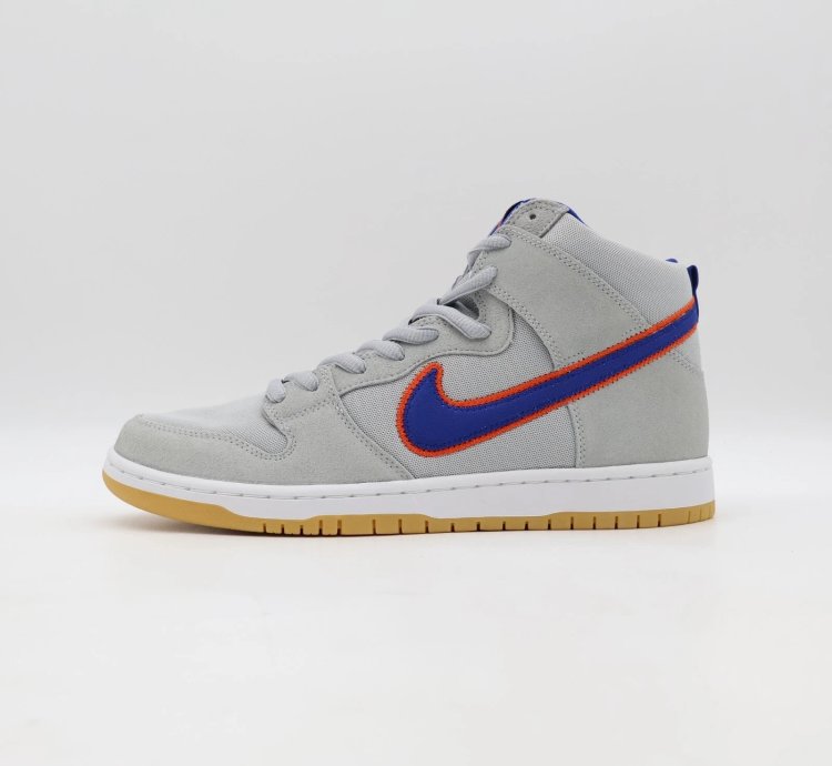 Dh7155-001 Nike Dunk High Sb New York Mets Rush Blue Orange Cloud Gray