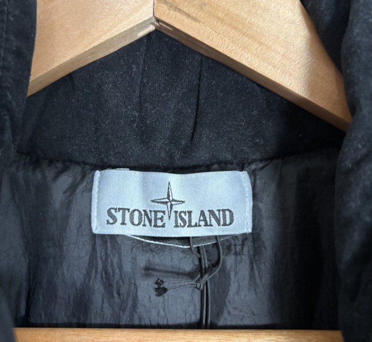 Stone Island Garment Dyed Crinkle Reps Ny Down Gillet Vest