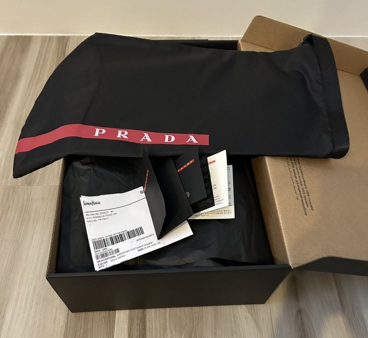 Prada America Cup Black Yellow Patent Sneakers 9uk 10us