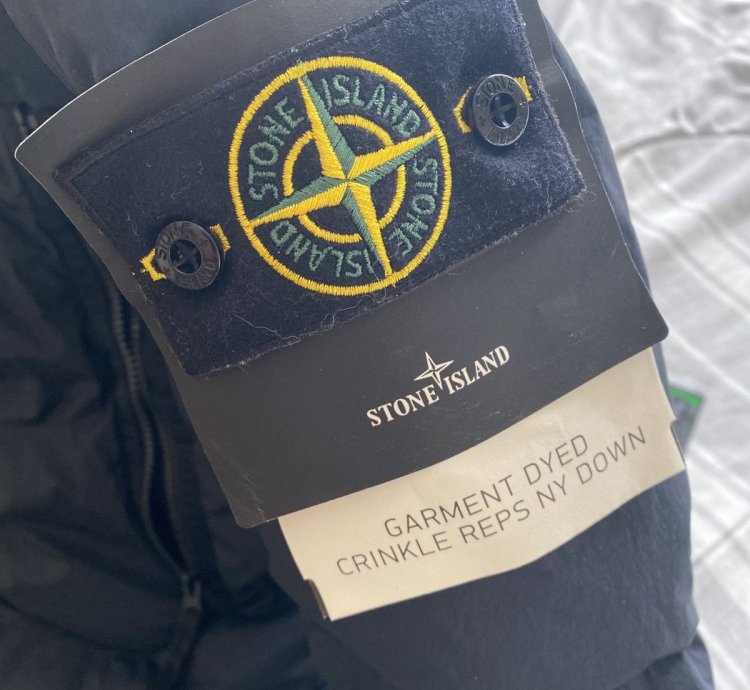 Stone Island Garment Dyed Crinkle Reps Ny Down Jacket