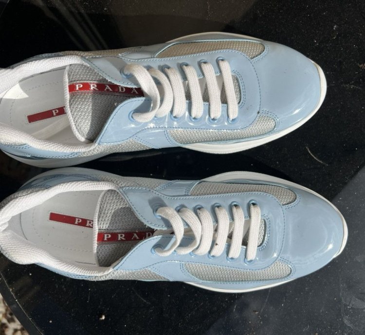 Prada America Cup Blue Silver