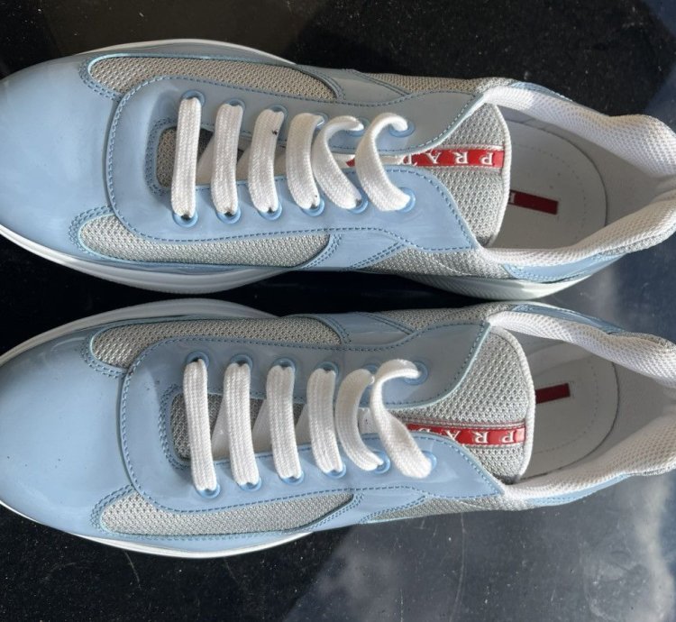 Prada America Cup Blue Silver