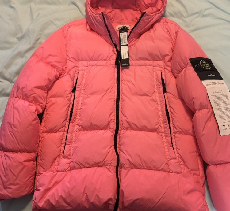 Stone Island Garment Dyed Crinkle Reps Ny Down Jacket New