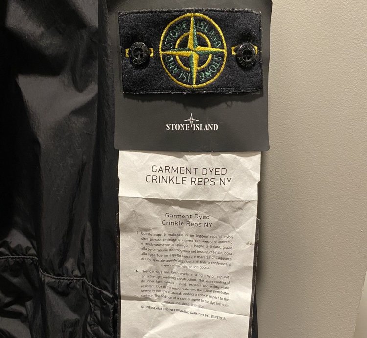 Stone Island Garment Dyed Crinkle Reps Ny Jacket