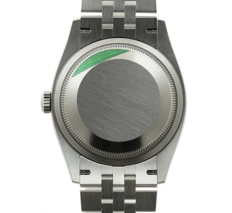 Rolex Datejust 36 36mm Steel Diamond Bezel Black Diamond Dial Jubilee Bracelet