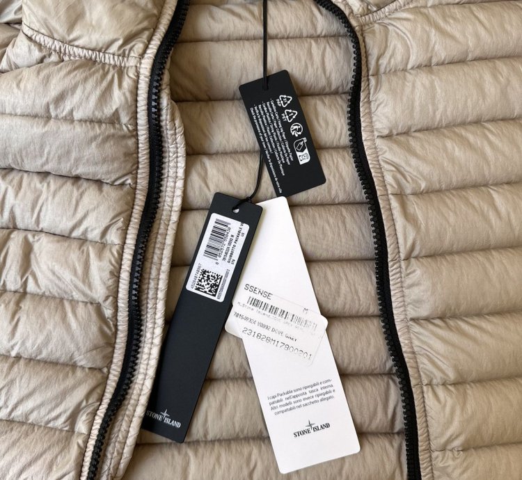 Stone Island Garment Dyed Hooded Down Jacket