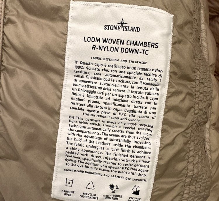 Stone Island Garment Dyed Hooded Down Jacket