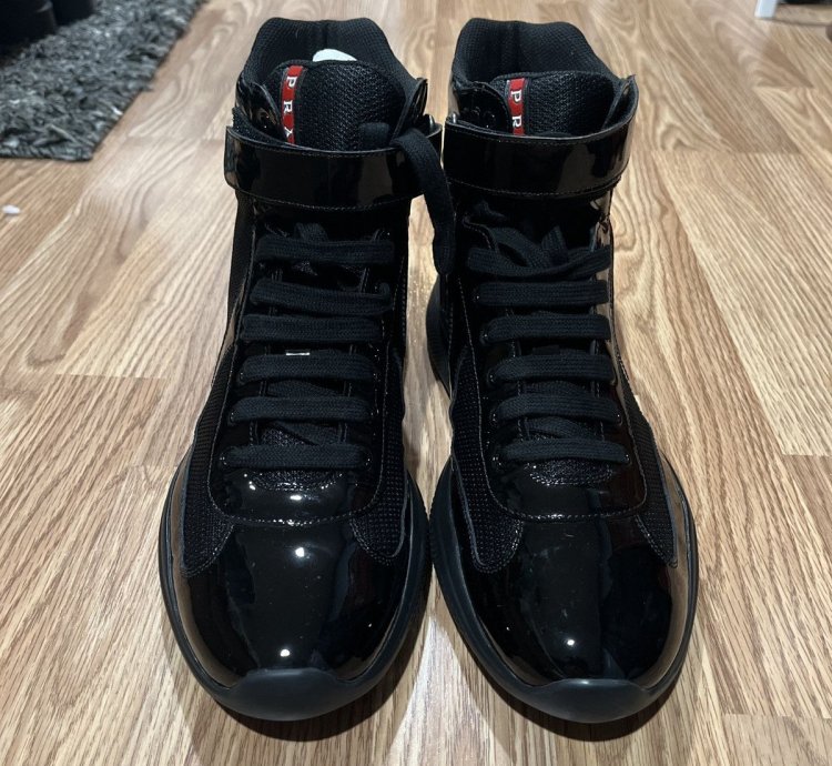 Prada America Cup High-top Sneakers