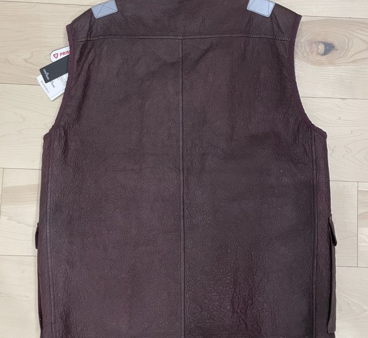 Stone Island Garment Dyed Leather Dyneema Vest