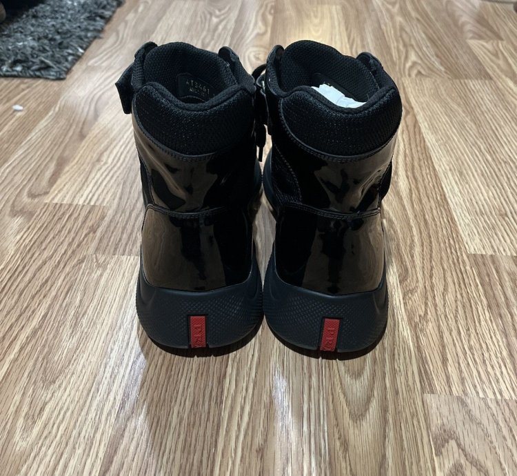 Prada America Cup High-top Sneakers