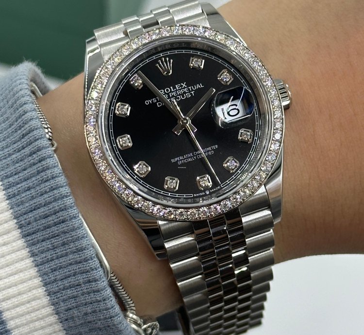 Rolex Datejust 36 Black Diamonds Jub