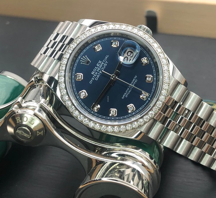 Rolex Datejust 36 Blue Diamond Dial Jubilee