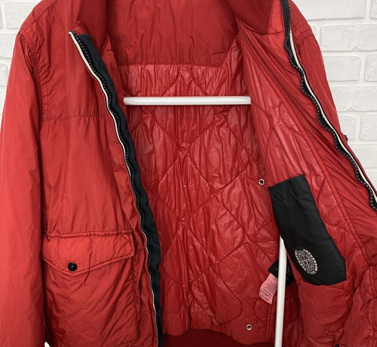 Stone Island Garment Dyed Nylon Tela Quilted Jacket Xxl