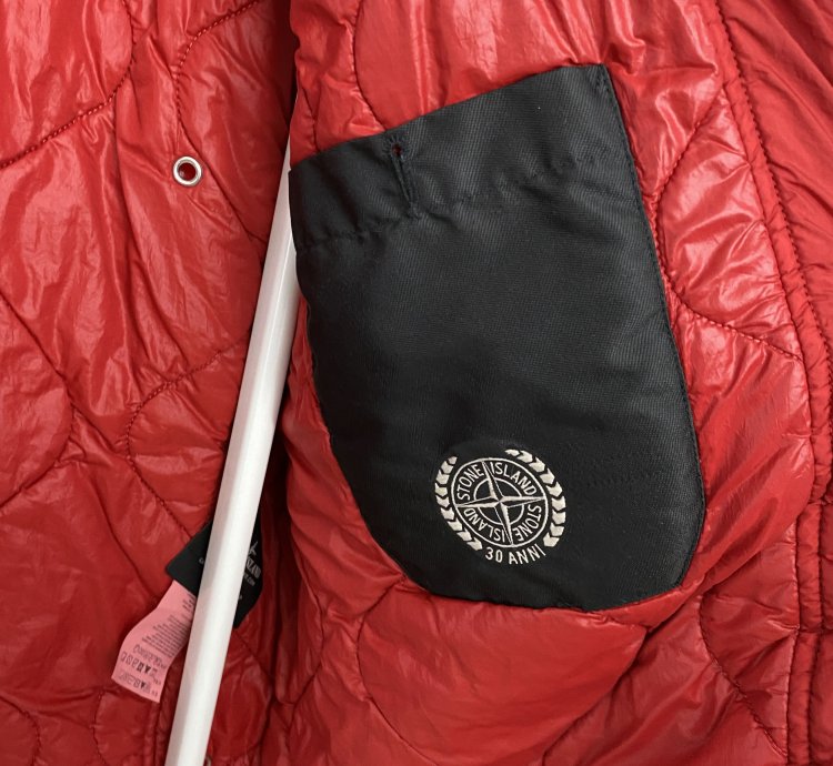 Stone Island Garment Dyed Nylon Tela Quilted Jacket Xxl