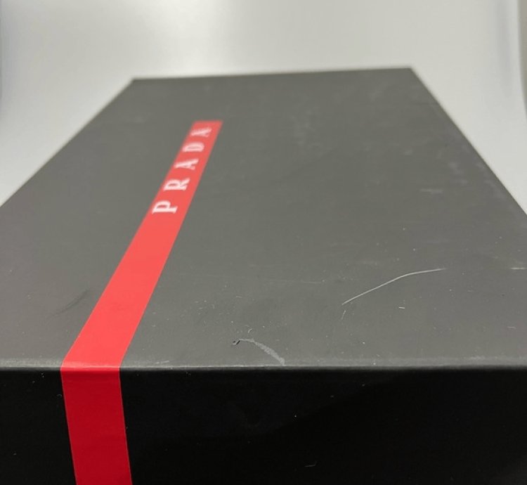 Prada America Cup Low-top Sneakers Black Green Men Uk 11
