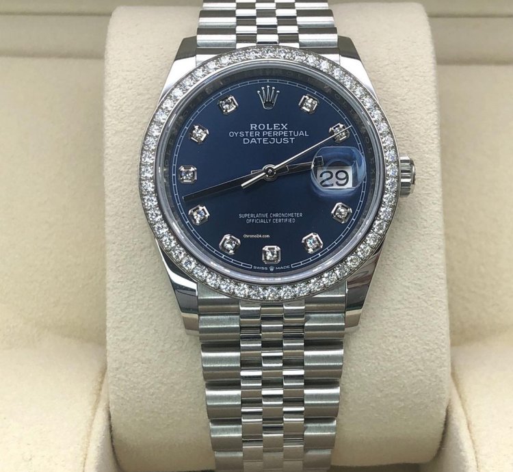 Rolex Datejust 36 Blue Diamonds Jub