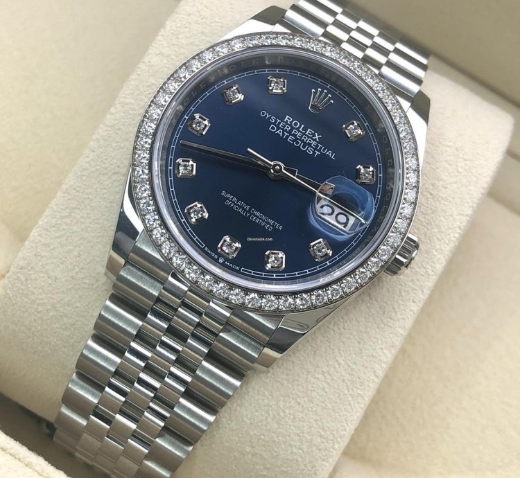 Rolex Datejust 36 Blue Diamonds Jub