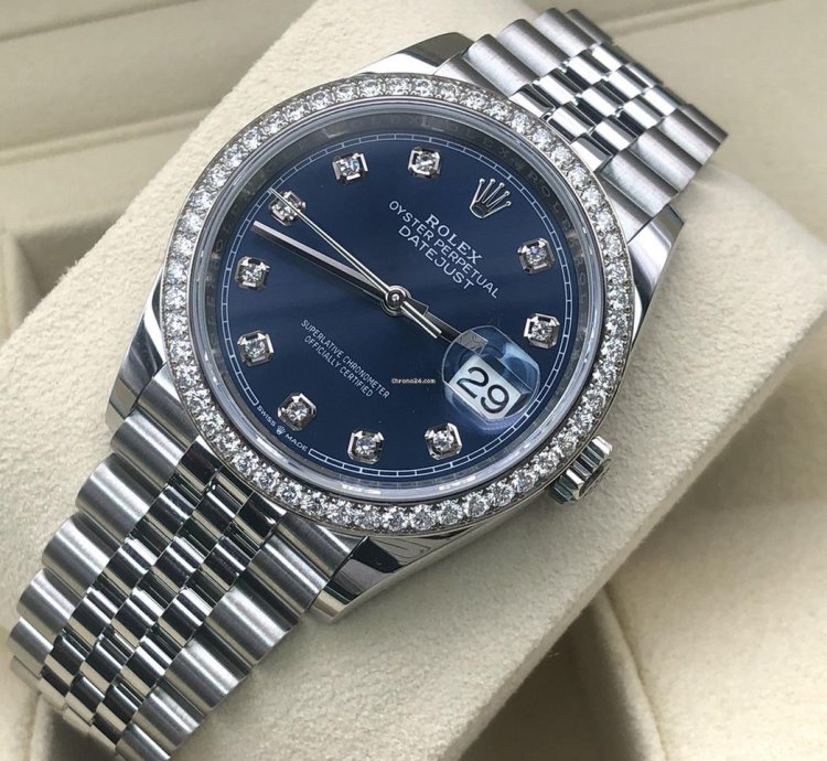 Rolex Datejust 36 Blue Diamonds Jub