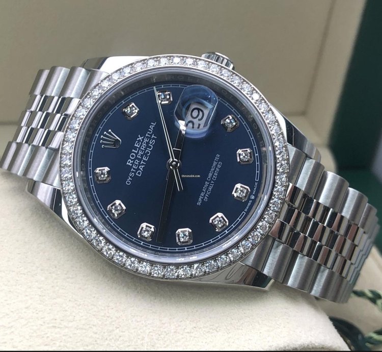 Rolex Datejust 36 Blue Diamonds Jub