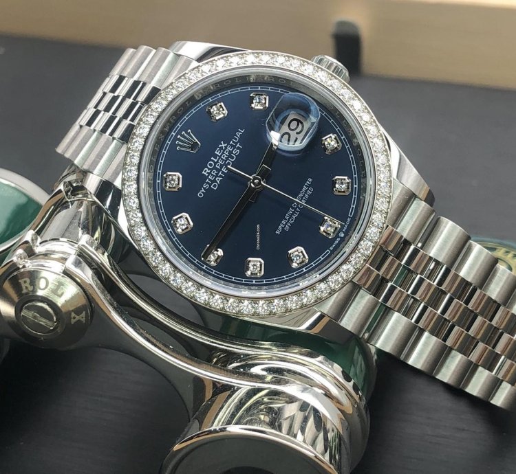 Rolex Datejust 36 Blue Diamonds Jub