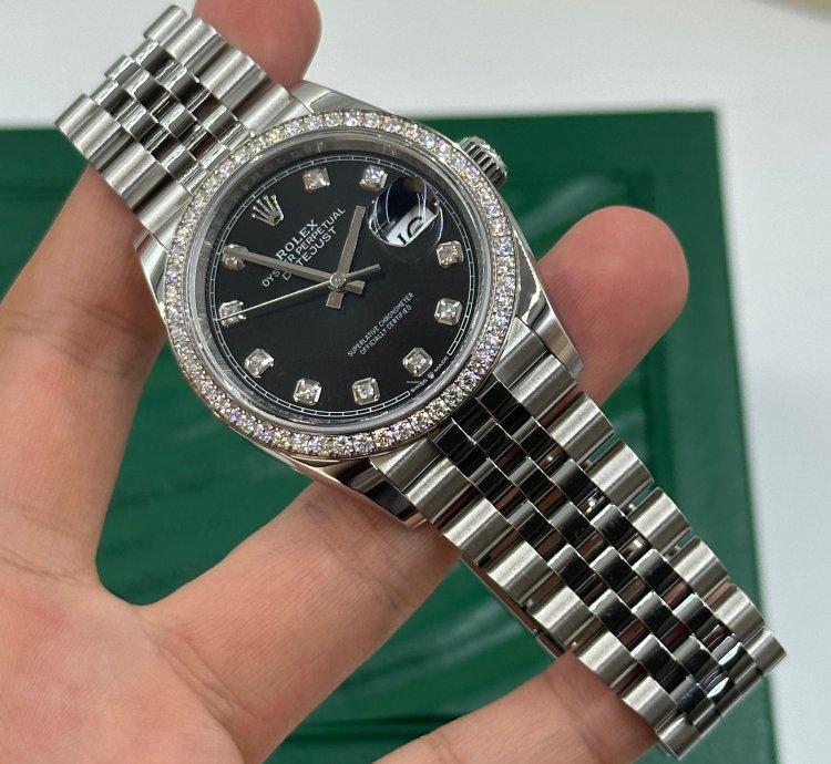 Rolex Datejust 36 Diamonds Black Jub
