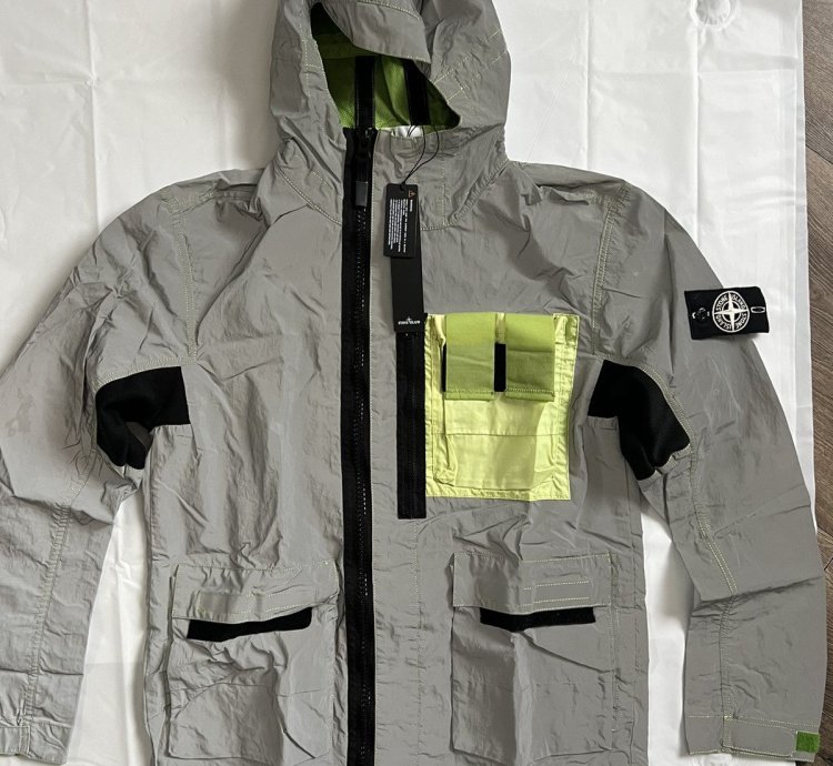 Stone Island Garment Dyed Plated Reflective Mussola Gommata