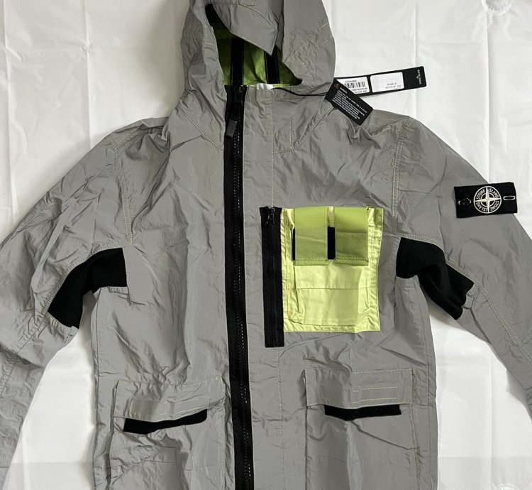 Stone Island Garment Dyed Plated Reflective Mussola Gommata