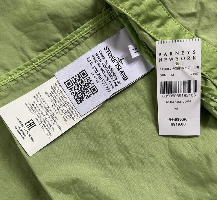 Stone Island Garment Dyed Plated Reflective Mussola Gommata