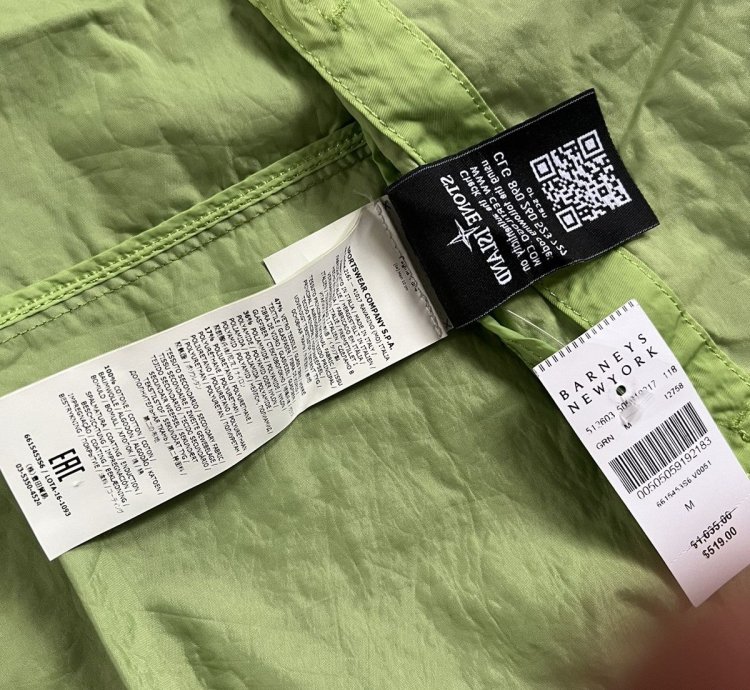 Stone Island Garment Dyed Plated Reflective Mussola Gommata