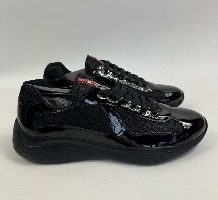 Prada America Cup Patent Sneakers