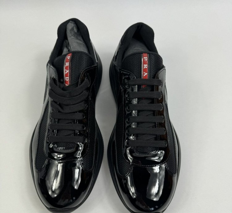 Prada America Cup Patent Sneakers