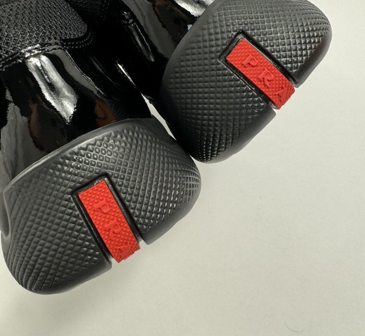 Prada America Cup Patent Sneakers