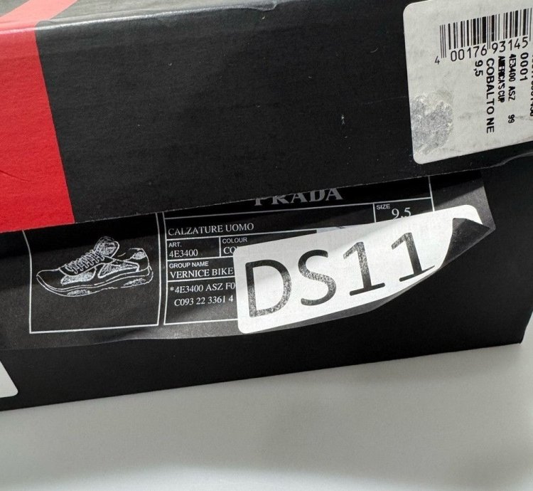 Prada America Cup Patent Technical Fabric Sneakers Black