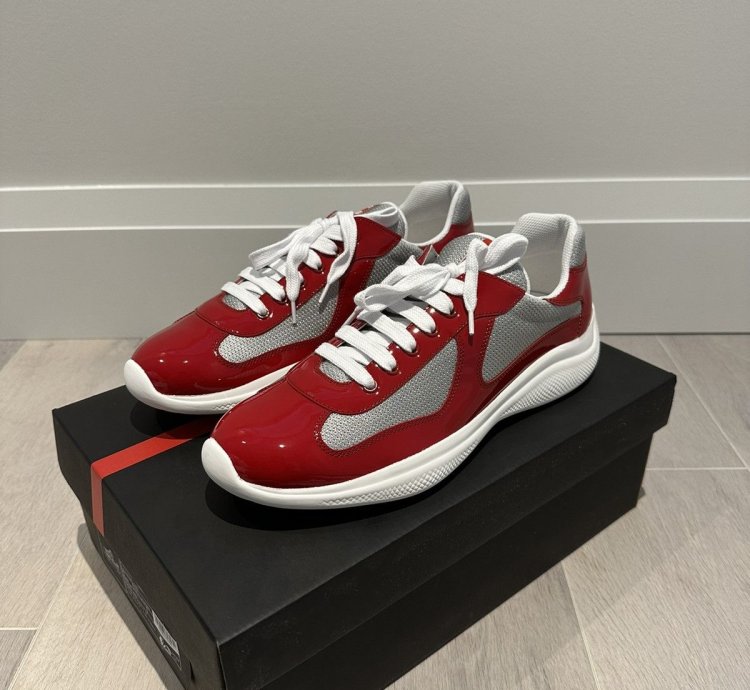 Prada America Cup Red Silver
