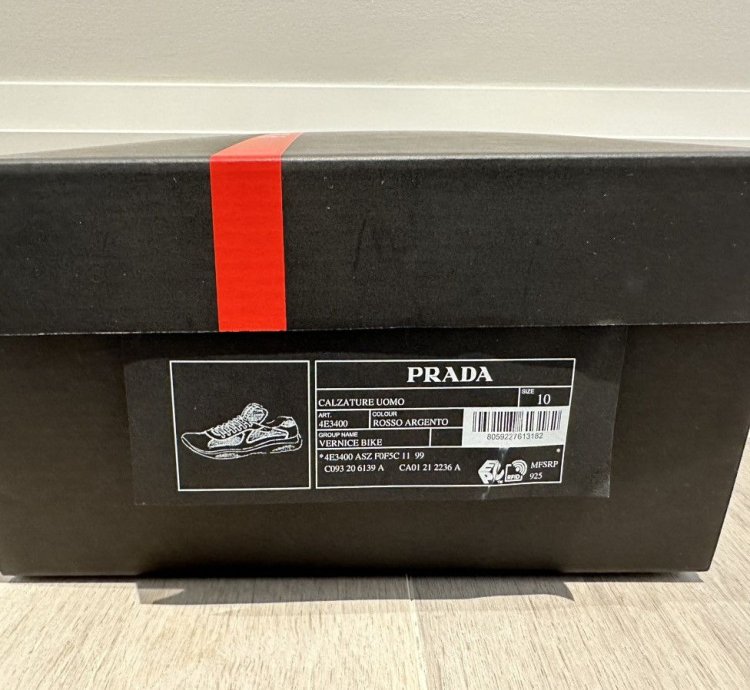 Prada America Cup Red Silver