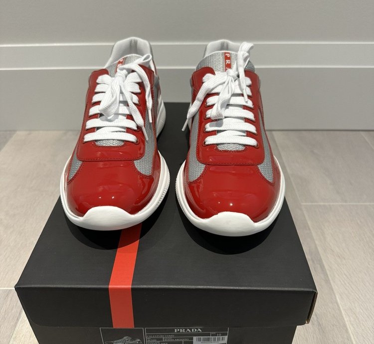Prada America Cup Red Silver