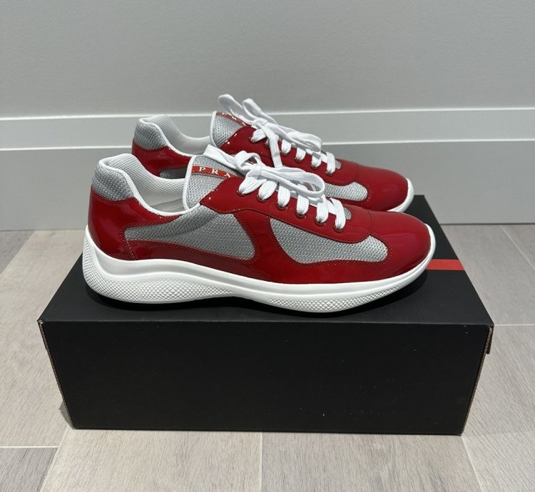 Prada America Cup Red Silver